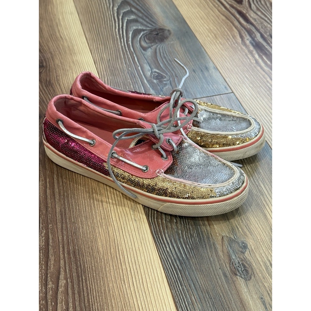 Sperry Top Siders Loafers Boat Shoes Sequins Slip On Women's 8.5M - Picture 3 of 7